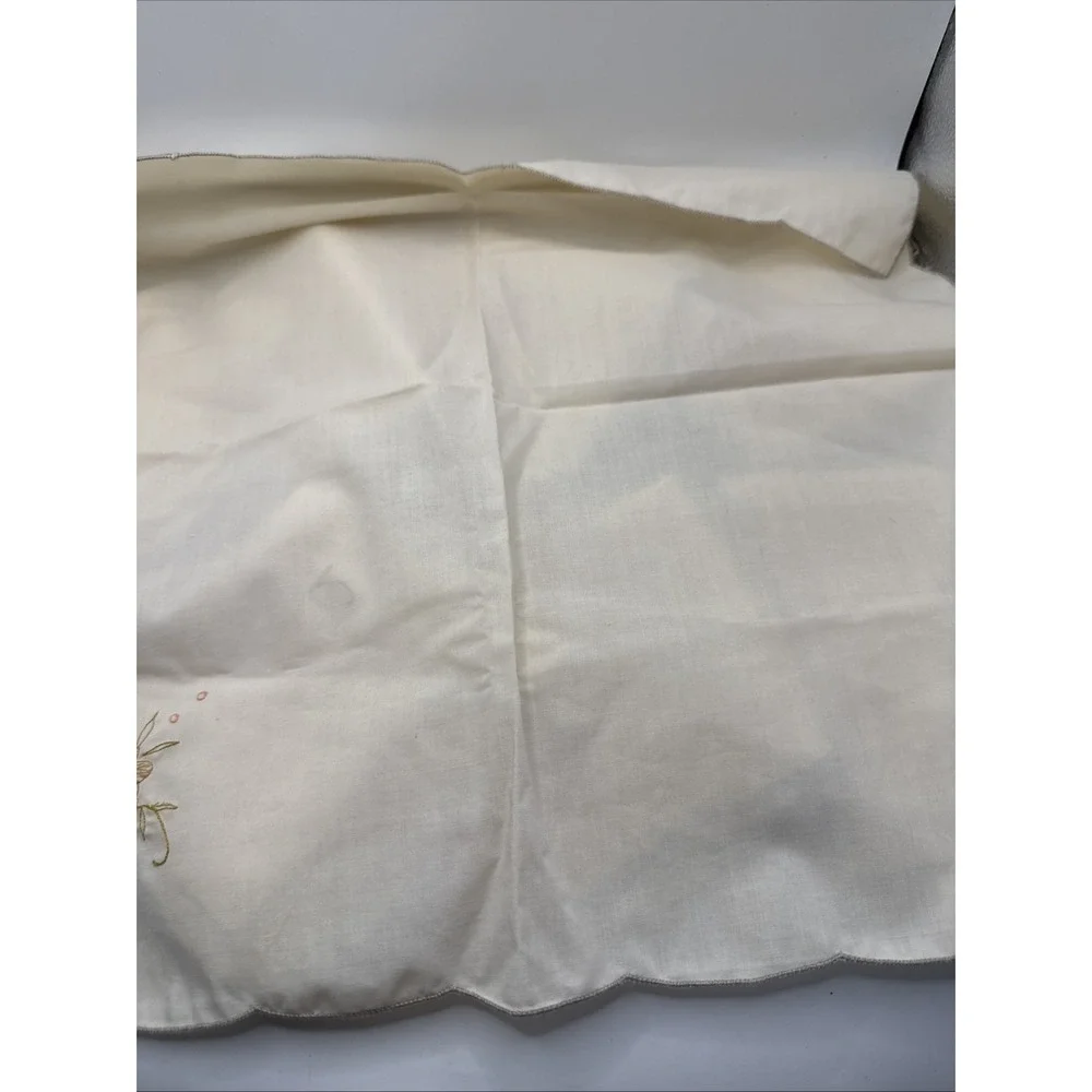 Vintage Set of 8 Embroidered Linen Napkins Table Linens Decor 15